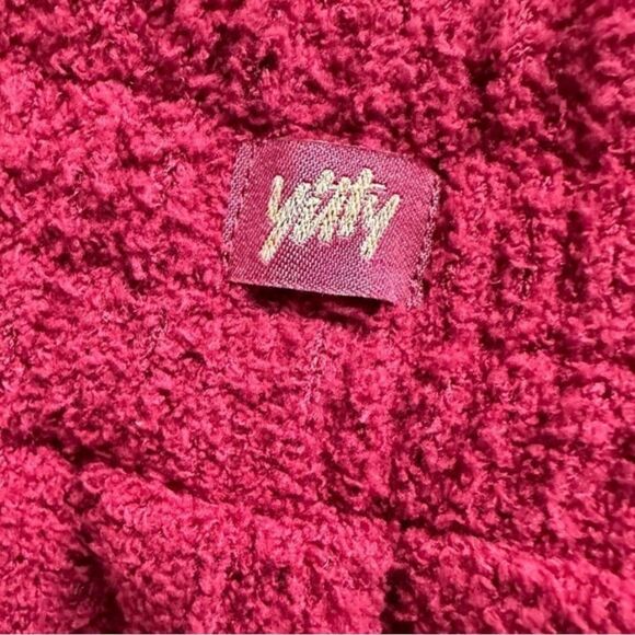 Fabletics Yitty Pet Me Jogger Sweatpants Large Merlot Heart Shaped Back Pockets - Picture 7 of 7